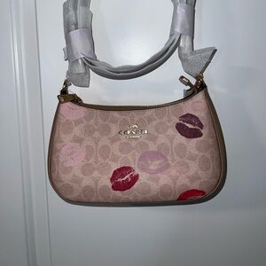 Coach Teri Shoulder Bag with lip print